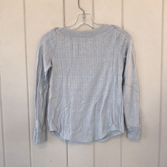 LOFT Boatneck Pointelle Sweater - Picture 5 of 5